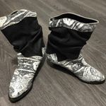 Wild Pair  Black & Snakeskin Ankle Boots Size 5 Photo 1