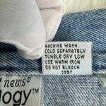 Newport News Vintage Jeanology High Rise Cropped Capri Frayed Hem Denim Jeans 10 Photo 7