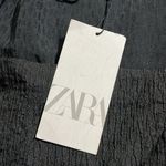 ZARA  size small long sleeve textured body suit square neck side zipper snaps Photo 6