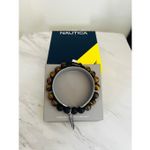 Nautica  Tiger Eye Beaded Feather Charm Bracelet,‎ Uni Sex, Brown/Black, NWT Photo 10