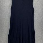 Hillard & Hanson  Women's Dress Solid Navy Blue Sleeveless Size Large USA Made Photo 0
