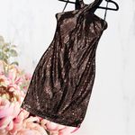 🍁Guess Womens Metallic Keyhole Cocktail Dress~ Sz 2 NWT Black Photo 11