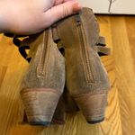 Free People  Sloan Women’s 39 Tan Suede Strappy Ankle Booties Boots Western Boho Photo 5