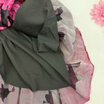 Anthropologie  X Hutch Marisol Midi Wrap Dress Floral Pink Velvet Black Photo 11