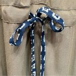 Mystree Brown Navy Southwest Print Trim Raw Edge Neckline ModCloth Shirt Dress Mystery Photo 10