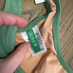 J.Crew Green Heritage Scoopneck Bikini Top 90s Medium Swimsuit Resortwear Photo 6