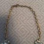 J.Crew  Rhinestone and beige Faux Gems Gold Toned Necklace Photo 2