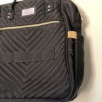 Vsnoon Quilted Black Diaper Travel Backpack with USB Port & Laptop Sleeve Photo 3