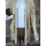 Anthropologie Guinevere Fallen Foliage Cardigan Sweater Leaf Feather Size Medium Photo 3