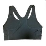 Nike  Pro Sport Bra Women's Medium Support Classic Swoosh Training Top Black Logo Photo 5