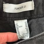 Forever 21 Black Women's Crop Wide Leg Jeans Photo 2