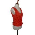 Bailey 44 Women's Blouse Top Small Silk Sleeveless Lined Coral Photo 2