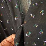 AFRM Revolve Danna Black Floral Long Sleeve Bodysuit Puff Sleeve V Photo 5