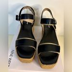 Nine West NIB Black NOAN3 Womens Tweed Open Toe Espadrilles 8.5 Photo 5