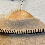 ZARA  NWT beige tan oversized button front stitched shacket Photo 14