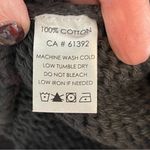 Shannon Passero Black Chunky Scoop Neck 100% Cotton Sweater Size Large NWT Photo 3