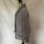 Vtg Y2K Side Effects Marled Cardigan Womens Sweater Sz M Chunky Knit Grandpa Black Size L Photo 5