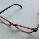 Diane Von Furstenberg Diane Von Furstenburg Subtle Cat-Eye Rectangle Frame Graphic Temple Eyeglasses Photo 0