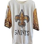 New Orleans Saints | Sequin Karama "Karma" 41 Jersey | Size Large Gold Photo 0