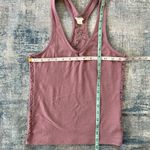 Aeropostale Sugar Plum Mauve Floral Lace Racerback Tank Top Medium Photo 6