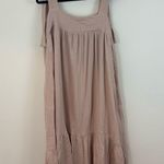 Sandara | Nelly Gauze Cotton Tie Straps Maxi Sundress in Dusty Rose Size M/L NWT Pink Size M Photo 7