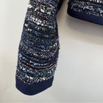 Diane Von Furstenberg  DVF Alberta Woven Tweed Jacket Blazer size 6 NWT Navy Photo 3