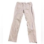 Free People  Jeans Womens 30 White Ankle Crop Raw Hem Button Fly Minor Pulls Photo 1