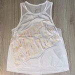 Nike White yellow orange mesh Tank Top sleeveless shirt Photo 0