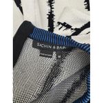 Sachin & Babi Knit Fit & Flare Dress Geometric Print Cocktail Party M White Size M Photo 6