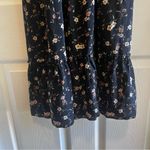 Floral Black Maxi Dress Rouched and Ruffles Size XS Photo 5