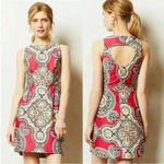 Moulinette Soeurs Anthropologie  Geidi Paisley Print Sheath Dress Size 8 Medium Photo 1