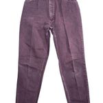 Wrangler Vintage 90s High Rise Purple Mom Jeans USA 29x29 Tapered Cotton Photo 1