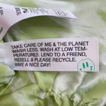 Ganni NWT  Zebra Stripe Ruched Silk Blouse in Margarita Photo 11