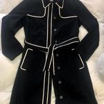 Black And White Trench Coat Size M Photo 0