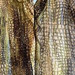 Jones New York animal printed Ruffled button down shirt size 14 Photo 2