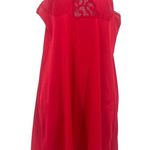 Vtg 80s Cabernet Slip Dress Sz 36 Babydoll Chemise Vampy Witchy Pinup USA Lace Red Size M Photo 0
