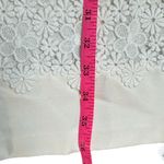 Suzi Chin for Maggy Boutique White Lace Trimmed Dress. Size 12 Photo 3