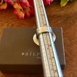 Silpada  Oval Hammered Sterling Silver Ring Size 6 Photo 6