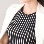 White House | Black Market Sleeveless Horizontal Stripe Sweater Tank Photo 3