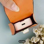 Elegant Mini Saddle Bag Brown Keychain with Premium Silk
Scarf Photo 6