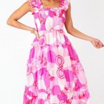 The Impeccable Pig The Maisie Ruffle Strap Midi Dress size S Photo 0
