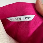 Mango MNG  Linen Wrap Dress Hot Pink Long Sleeve Casual Party Dress Size‎ S Photo 3