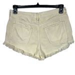 We The Free Free People SZ 28 Loving Good Vibrations Jean Shorts Button-Fly Hi-Rise Yellow Photo 5