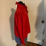 Vintage 70s 80s Ruffle Blouse Top Red Photo 3