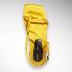 Proenza Schouler Canary Yellow Square Open-Toe Strappy Sandals Size 6.5 | EUC Photo 2