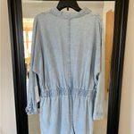 NEW EVERY Denim Long Sleeve Romper Size L Photo 1