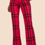 Trina Turk 💕💕 Starburst Pant ~ Planetary Plaid Aurora Pink Multi 10 NWT Photo 0