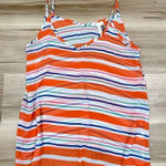 Anthropologie  Birdcage Striped Semi Sheer Loose Tank Top Women’s Small Photo 0