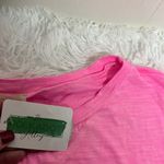 Peach Love California  Bright Pink V-Neck Tee Photo 3