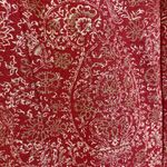 Liz Claiborne  Red Floral Paisley Maxi Dress Sleeveless Linen Blend Size 10 Photo 5